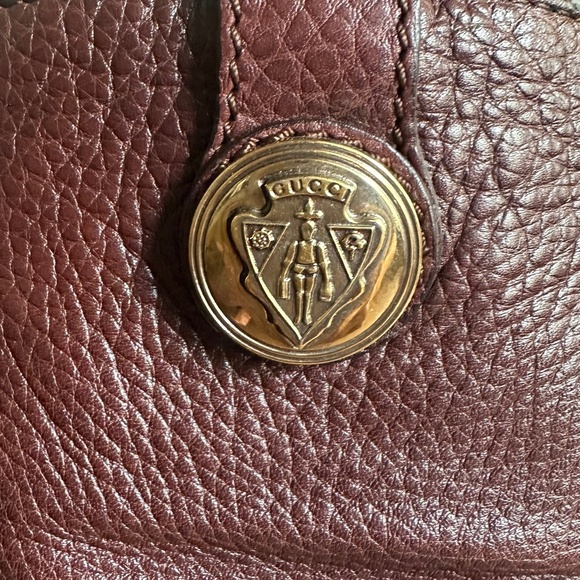 GUCCI Hysteria Accent Pebbled Leather Riding Boot in Brown - Picture 4 of 17